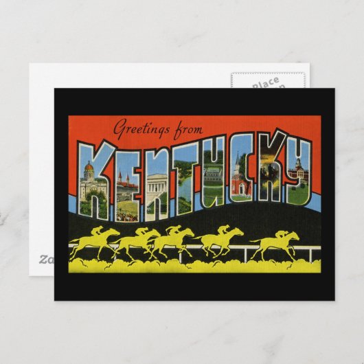 ケンタッキーからの挨拶 ポストカード (正面/裏面)