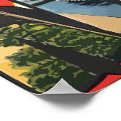 ケンタッキーからの挨拶，ヴィンテージ ポスター (角)