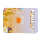 ケンタッキーかわいい農場の旅行ポスター マグネット (横)