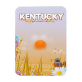 ケンタッキーかわいい農場の旅行ポスター マグネット (縦)