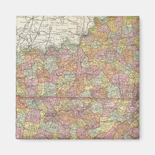 ケンタッキーとテネシー3 マグネット (正面)