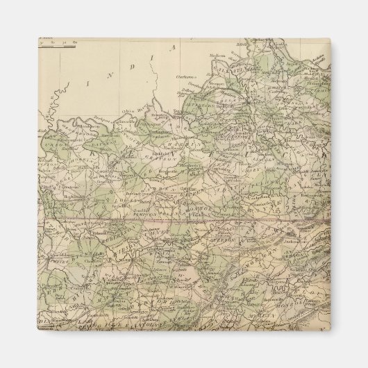 ケンタッキーとテネシー8 マグネット (正面)