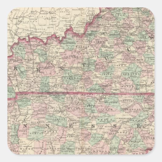 ケンタッキーとテネシー スクエアシール (正面)