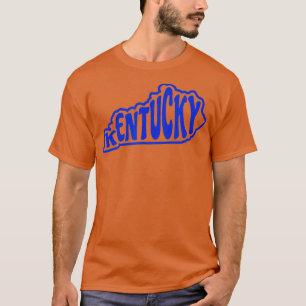 ケンタッキーのアウトライン(青) Tシャツ