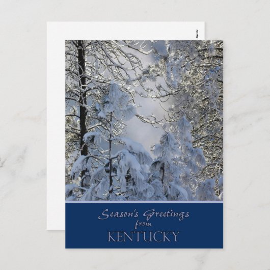 ケンタッキーのクリスマスカードの/stateの細目の郵便はがき シーズンポストカード (正面/裏面)