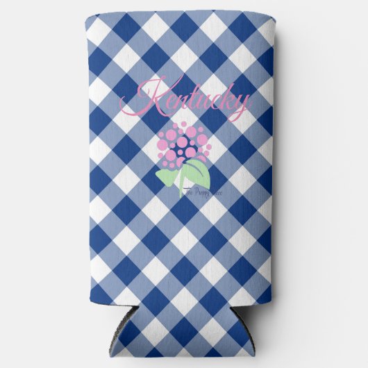 ケンタッキーのブルーギンガムクージー スリム缶クーラー (正面)