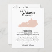 ケンタッキーのレター&旅程ANY COLORへようこそ (正面/裏面)
