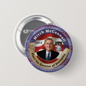 ケンタッキーの上院議員のためのMitch Mcconnellを選んで下さい 缶バッジ (正面&裏面)