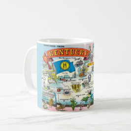 ケンタッキーの地図マグカップ コーヒーマグカップ