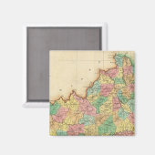 ケンタッキーの地図 マグネット (正面/裏面)
