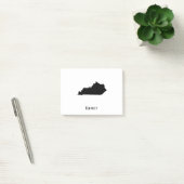 ケンタッキーの地図 – 白黒ケンタッキーモダンの地図 ポストイット (オフィス)