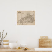 ケンタッキーの地図:Arrowsmith ポスター (キッチン)