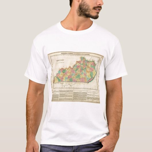 ケンタッキーの地図 Tシャツ (正面)