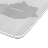 ケンタッキーの家のシルエットの州の地図 カッティングボード (角)