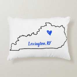 ケンタッキーの州とハートアクセント枕 アクセントクッション
