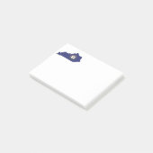 ケンタッキーの州の旗および地図 ポストイット (アングル)