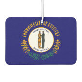 ケンタッキーの州の旗のデザイン カーエアーフレッシュナー (裏面)