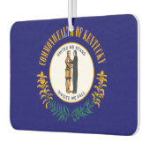 ケンタッキーの州の旗のデザイン カーエアーフレッシュナー (左)