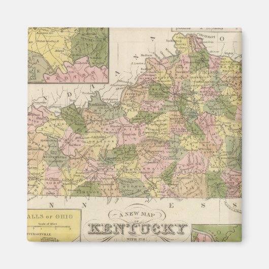 ケンタッキーの新しい地図2 マグネット (正面)