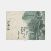 ケンタッキーの私の古い家 フリースブランケット (正面(横))