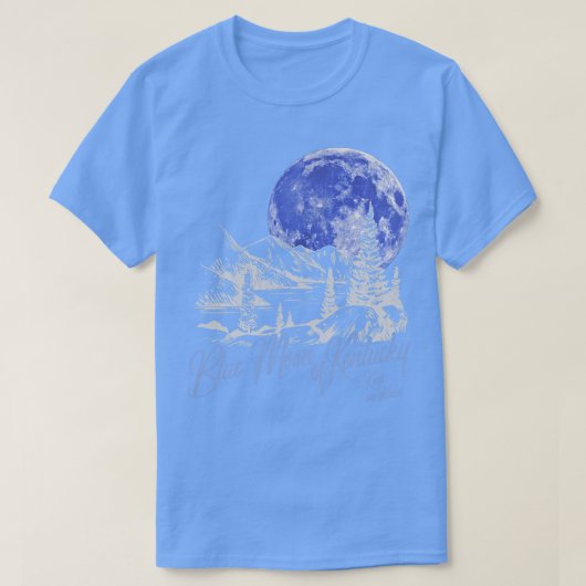 ケンタッキーの青い月 Tシャツ (デザイン正面)