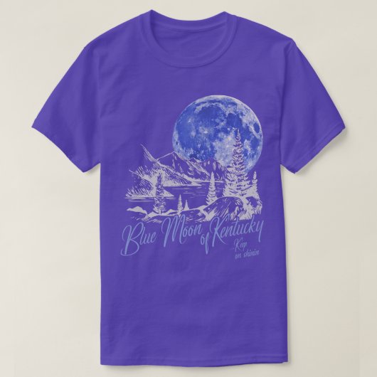 ケンタッキーの青い月 Tシャツ (デザイン正面)