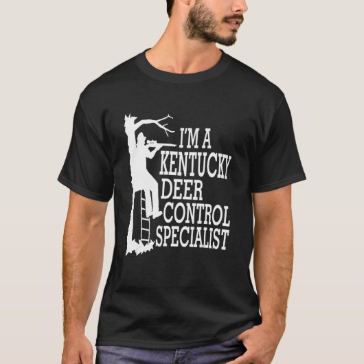ケンタッキーの鹿コントロール専門家 Tシャツ (正面)