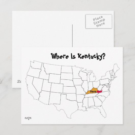 ケンタッキーは？ ポストカード (正面/裏面)
