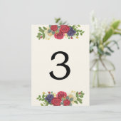 ケンタッキーインスパイア結婚デビーのテーブル番号 エンクロージャーカード (スタンド正面)