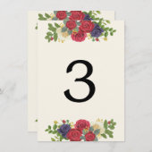 ケンタッキーインスパイア結婚デビーのテーブル番号 エンクロージャーカード (正面/裏面)