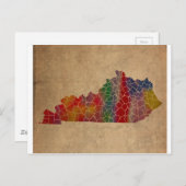 ケンタッキーカラフルカウンティズアート ポストカード (正面/裏面)