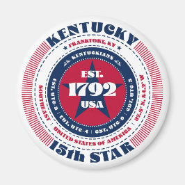ケンタッキーサークルタイポグラフィ土産マグネット マグネット