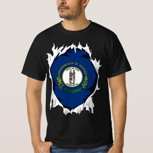 ケンタッキージャージーギフトforケンタッキーアン, KYホーム州 Tシャツ (正面)