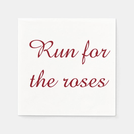 ケンタッキーダービーカクテルナプキンズ スタンダードカクテルナプキン (正面)
