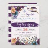 ケンタッキーダービースタイル秋ブライダルシャワー招待 招待状 (正面/裏面)