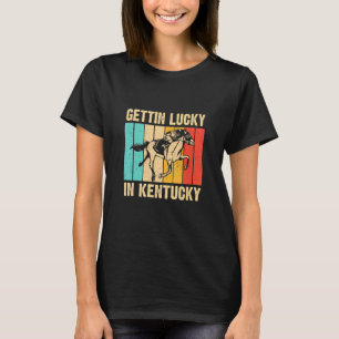 ケンタッキーダービーデイ競馬Gでゲッティンラッキー Tシャツ