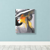 ケンタッキーダービーハットデザインキャンバスプリントウォールアート キャンバスプリント (インサイチュ (ウッドフロア))