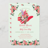 ケンタッキーダービーハットブライダルシャワー招待 招待状 (正面/裏面)