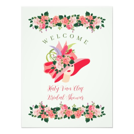 ケンタッキーダービーハットブライダルシャワー フォトプリント (正面)