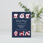 ケンタッキーダービーパーティの招待状はがき ポストカード (スタンド正面)