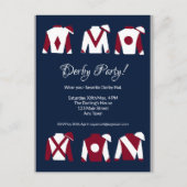 ケンタッキーダービーパーティの招待状はがき ポストカード (正面)