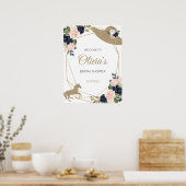 ケンタッキーダービーブライダルシャワーウェルカムサイン ポスター (キッチン)