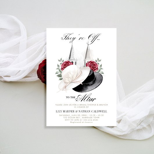 ケンタッキーダービーブライダルシャワーブランチバラタワーズ 招待状