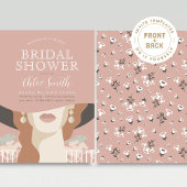 ケンタッキーダービーブライダルシャワーモダンレースホース 招待状