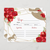 ケンタッキーダービーブライダルシャワーレシピカード (正面/裏面)