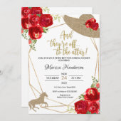 ケンタッキーダービーブライダルシャワー招待状 招待状 (正面/裏面)