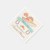 ケンタッキーダービーブライダルシャワー スタンダードカクテルナプキン (角)