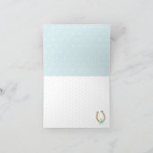 ケンタッキーダービーベビーシャワーサンキューカードボーイ サンキューカード (内部)