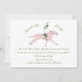 ケンタッキーダービーホースジョッキー 招待状 (正面)