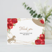 ケンタッキーダービーレッドローズ結婚ズ サンキューカード (スタンド正面)